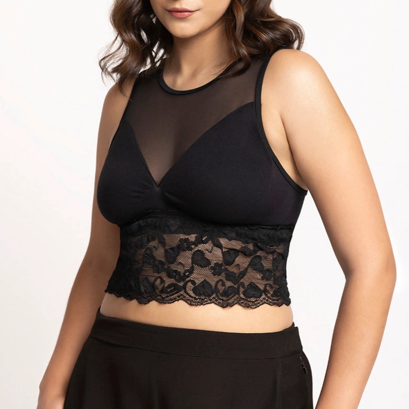 BRALETTE MALLA ENCAJE CORAZON LOVE LUST - 3
