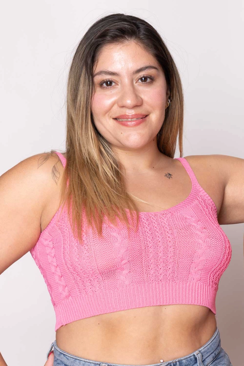 BRALETTE SAYEN FUCSIA LOVE LUST - 1