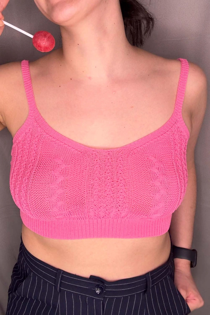 BRALETTE SAYEN FUCSIA LOVE LUST - 2