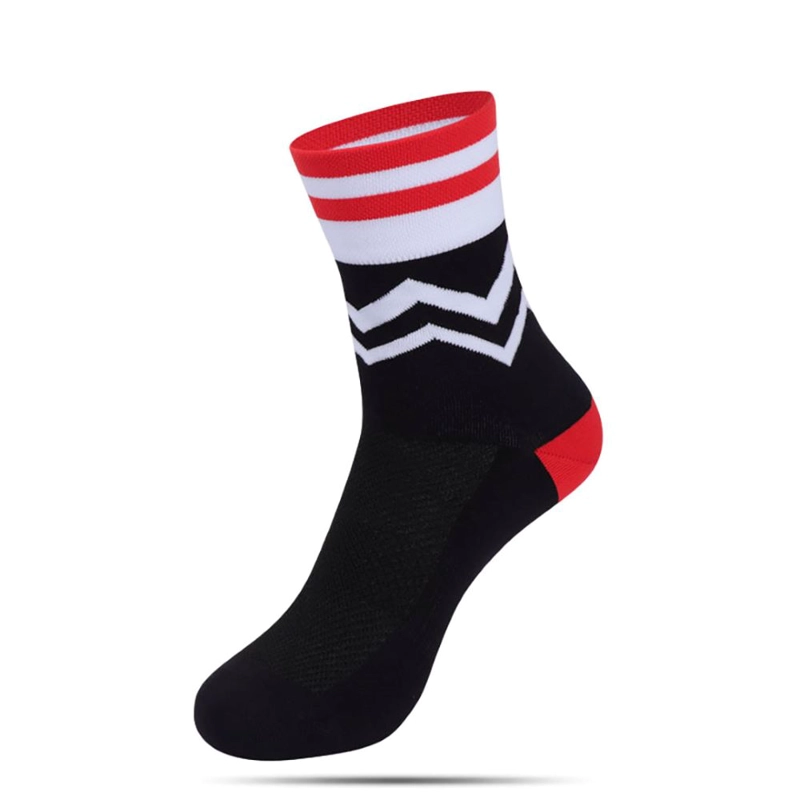CALCETINES SPANDEX MCYCLE DEPORTIVOS MP007 NEGRO BLANCO ROJO - 2