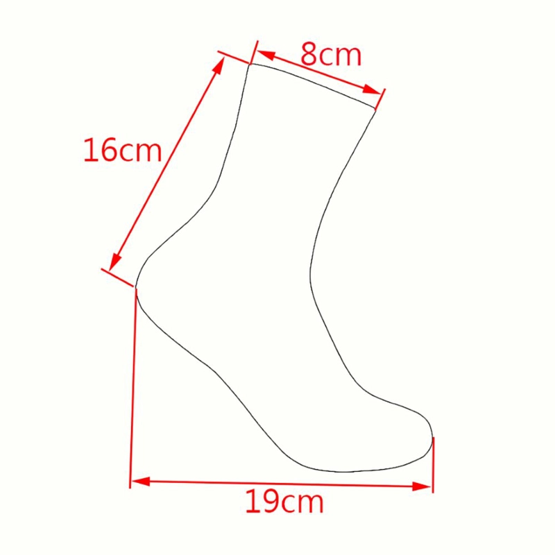 CALCETINES SPANDEX MCYCLE DEPORTIVOS MP007 NEGRO BLANCO ROJO - 3