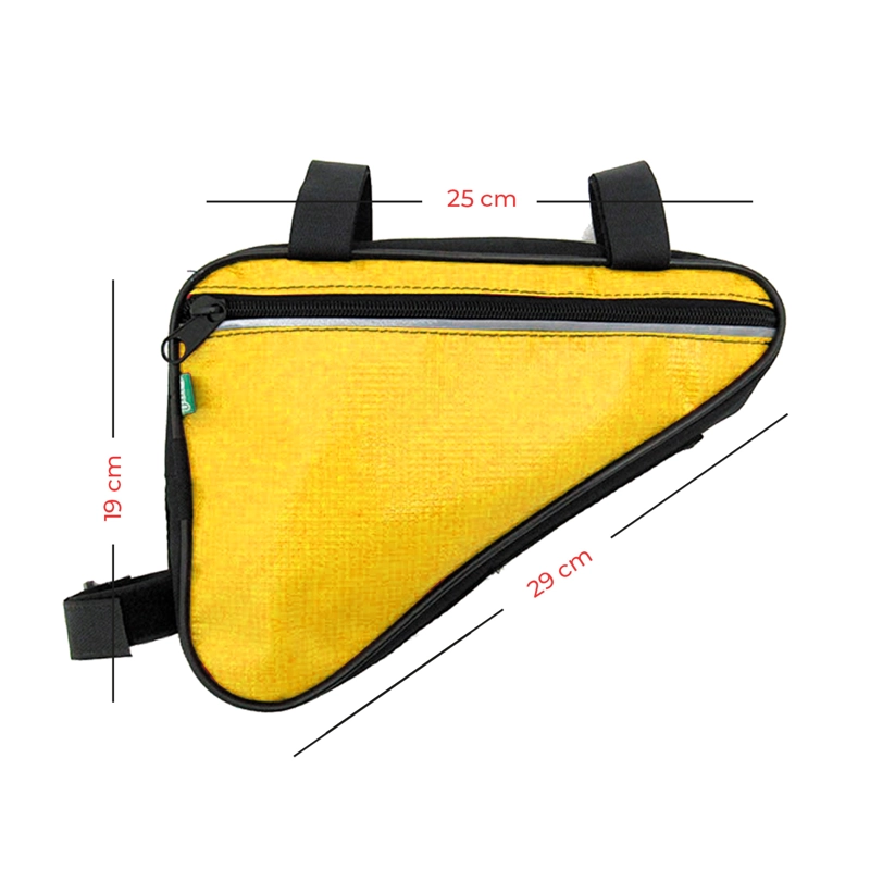 BOLSO TRIANGULO IMPERMEABLE DOS POSICIONES AMARILLO - 3