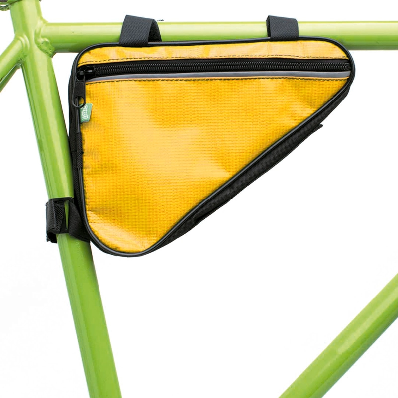 BOLSO TRIANGULO IMPERMEABLE DOS POSICIONES AMARILLO - 5