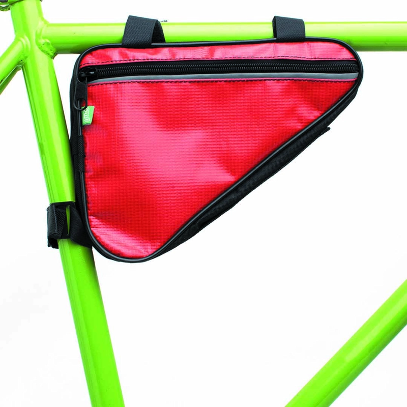 BOLSO TRIANGULO IMPERMEABLE DOS POSICIONES ROJO - 6