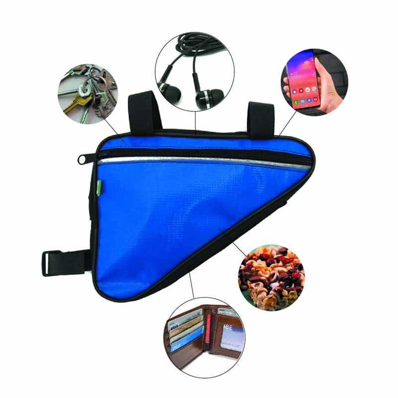 BOLSO TRIANGULO IMPERMEABLE DOS POSICIONES AZUL - 5