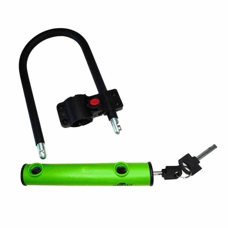 CANDADO U-LOCK ONWHEELS CORTO CON SOPORTE - VERDE - 4