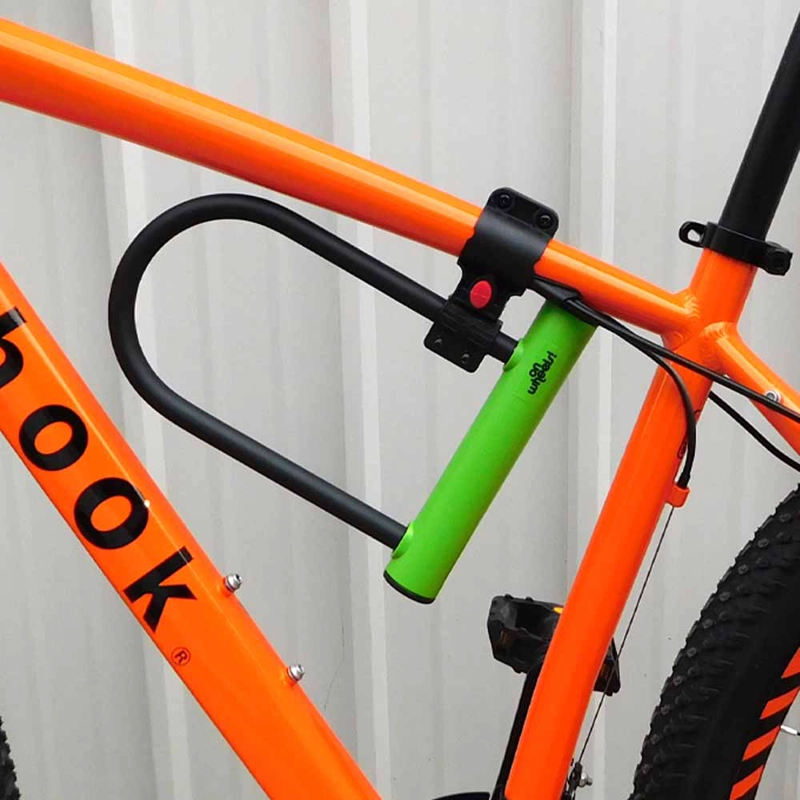 CANDADO U-LOCK ONWHEELS CORTO CON SOPORTE - VERDE - 9