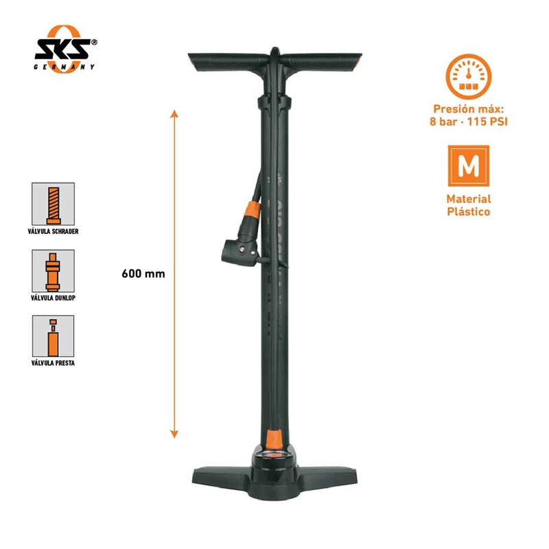 BOMBIN DE PIE AIR X PRESS 8.0 - 2