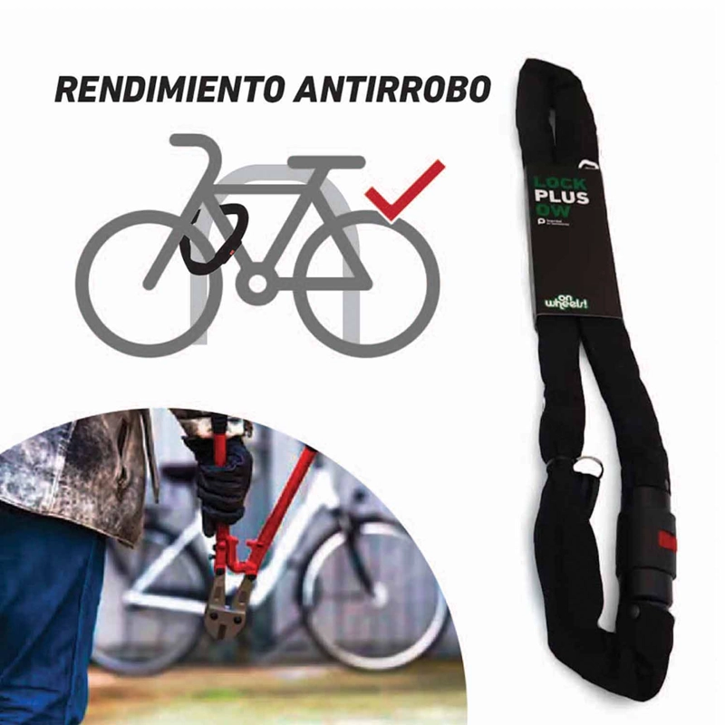 CANDADO LOCK PLUS ONWHEELS - NEGRO - 5