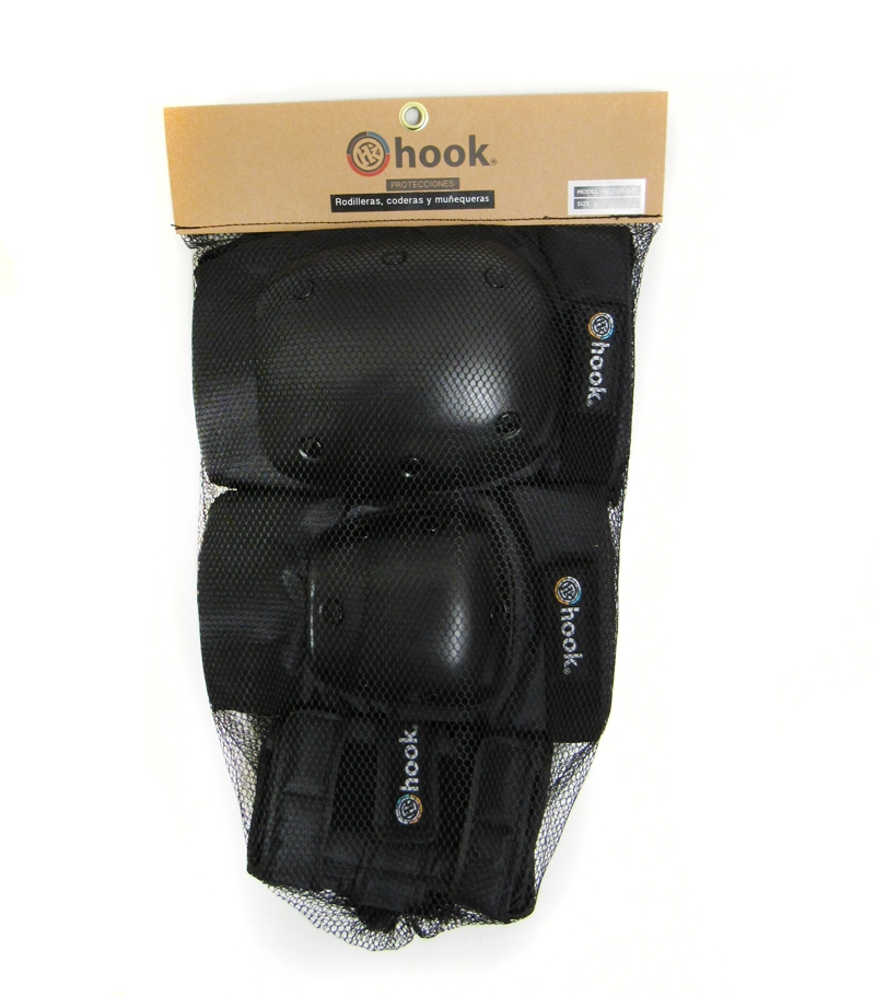 SET DE PROTECCIONES ADULTO HOOK BLACK S - 4