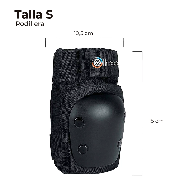 SET DE PROTECCIONES ADULTO HOOK BLACK S - 6