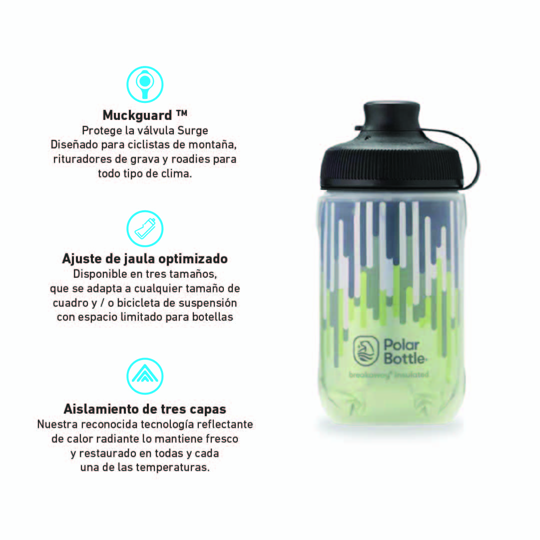 BOTELLA POLAR BOTTLE 350ML BREAKAWAY® MUCK INSULATED MOSS/DESERT - 3