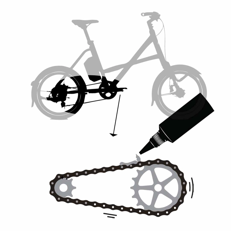LUBRICANTE DE LA CADENA CHEPARK BIC-190P DE LA BICICLETA ELECTRÓNICA - 2
