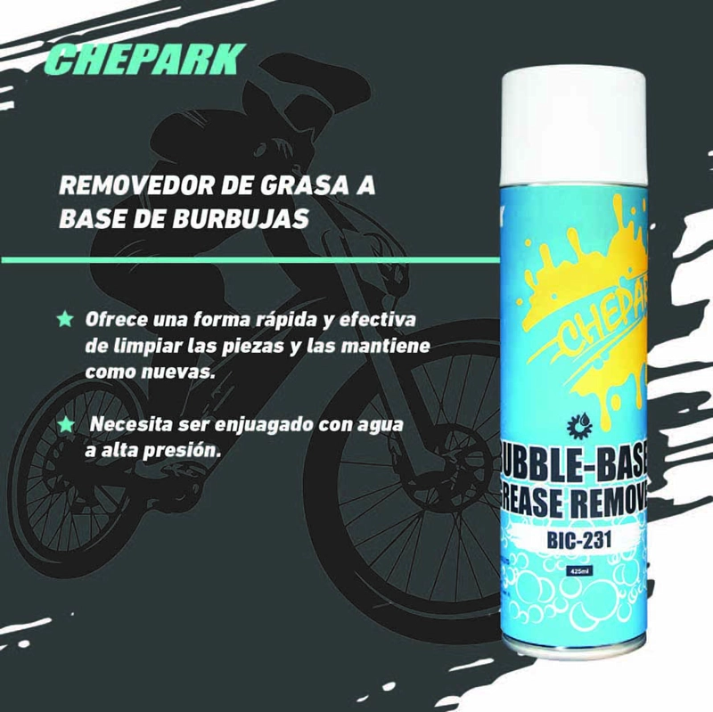 REMOVEDOR DE GRASA CHEPARK A BASE DE BURBUJAS BIC-231 - 2