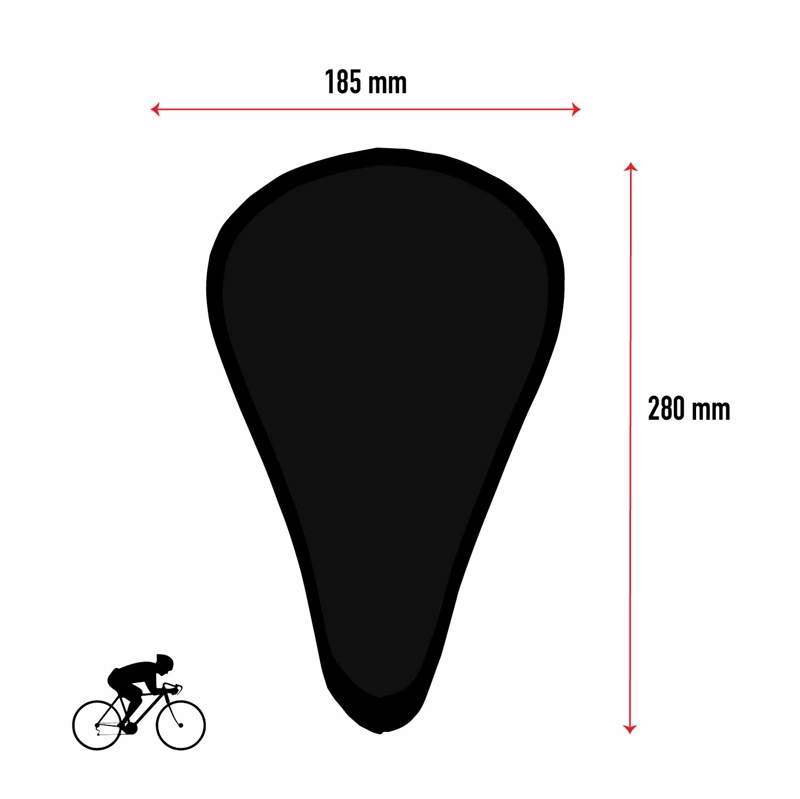 CUBRE SILLIN DE GEL PARA BICICLETA GD-302 -280*158MM - 6