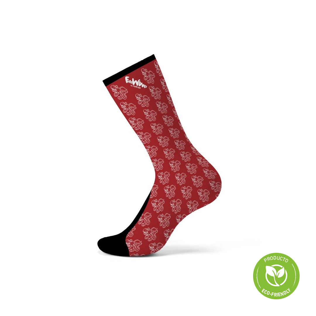 CALCETINES FUNSTEP SOSTENIBLES DIBUJOS PULPOS L 40 43 - 2
