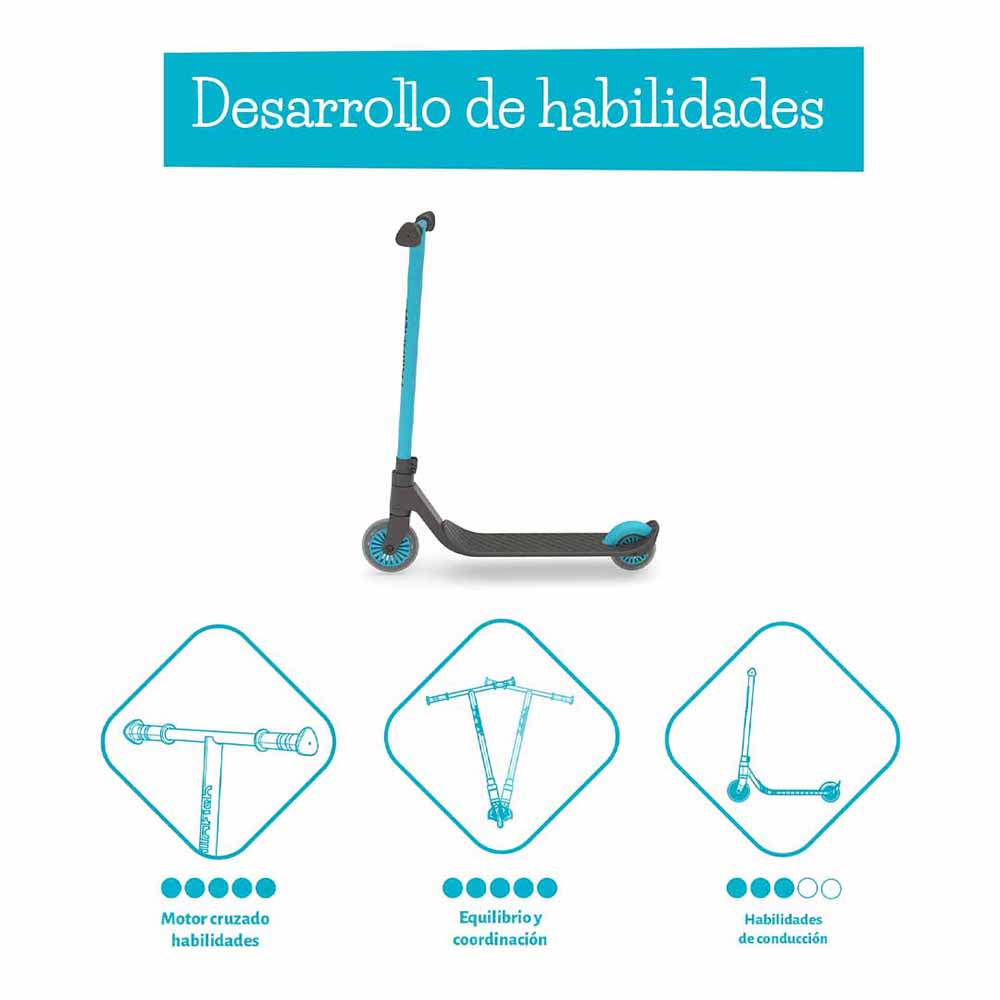 SCOOTER CHILLAFISH ACROBÁTICO CLÁSICO STUNTI AZUL - 3