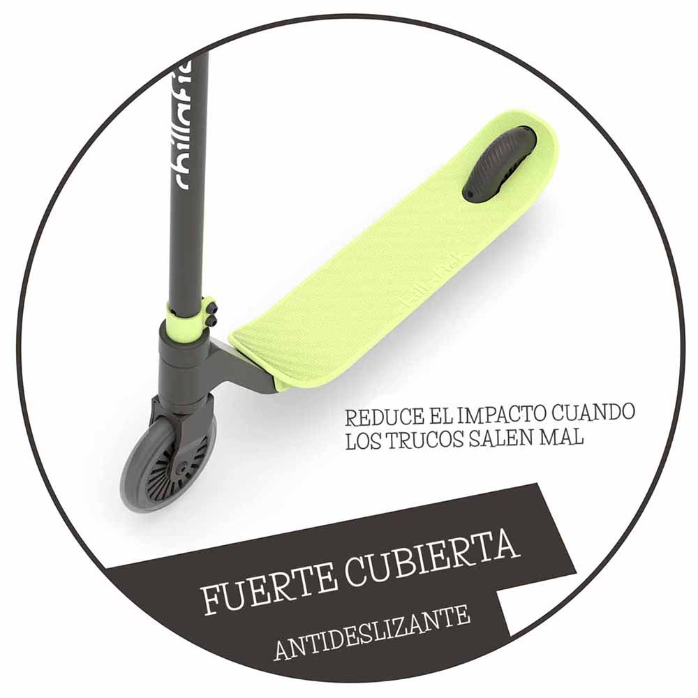 SCOOTER CHILLAFISH ACROBÁTICO CLÁSICO STUNTI VERDE LIMON - 5