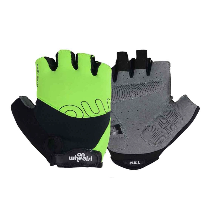 GUANTE CORTO PARA CICLISMO ONWHEELS VERDE/NEGRO - 1