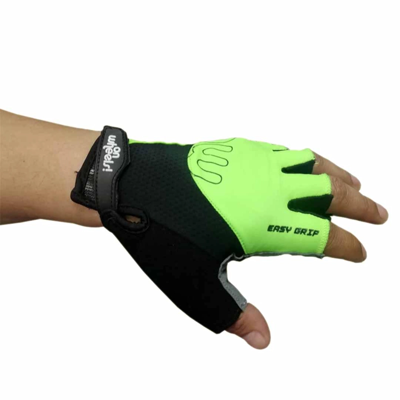GUANTE CORTO PARA CICLISMO ONWHEELS VERDE/NEGRO - 3