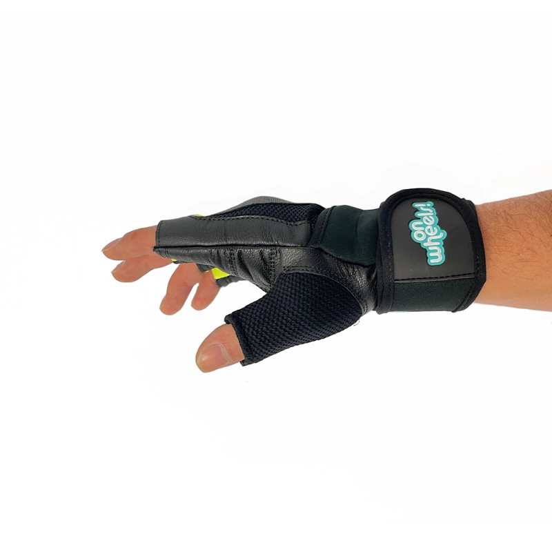 GUANTES DE ENTRENAMIENTO PARA PESAS BLACK AMARILLO ONWHEELS - 3
