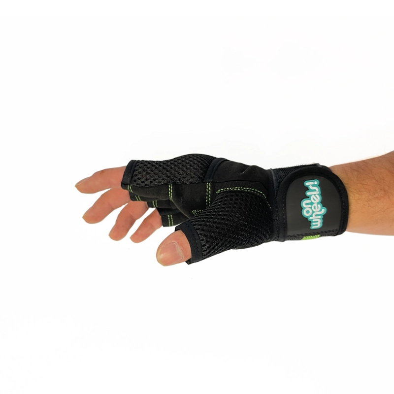 GUANTES DE ENTRENAMIENTO PARA PESAS BLACK/GREEN ONWHEELS - 3