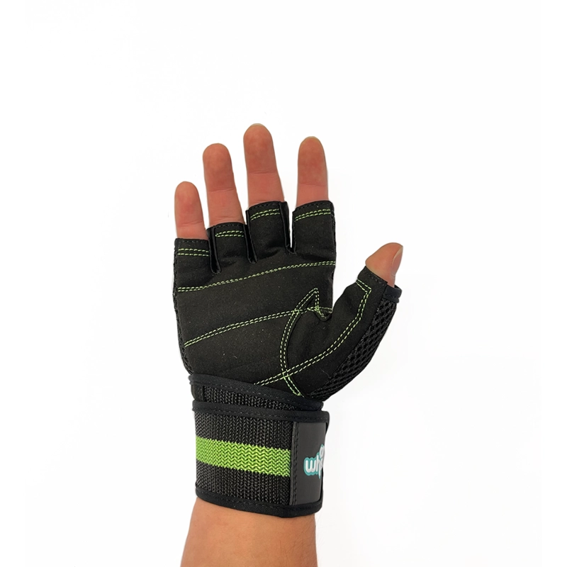 GUANTES DE ENTRENAMIENTO PARA PESAS BLACK/GREEN ONWHEELS - 4