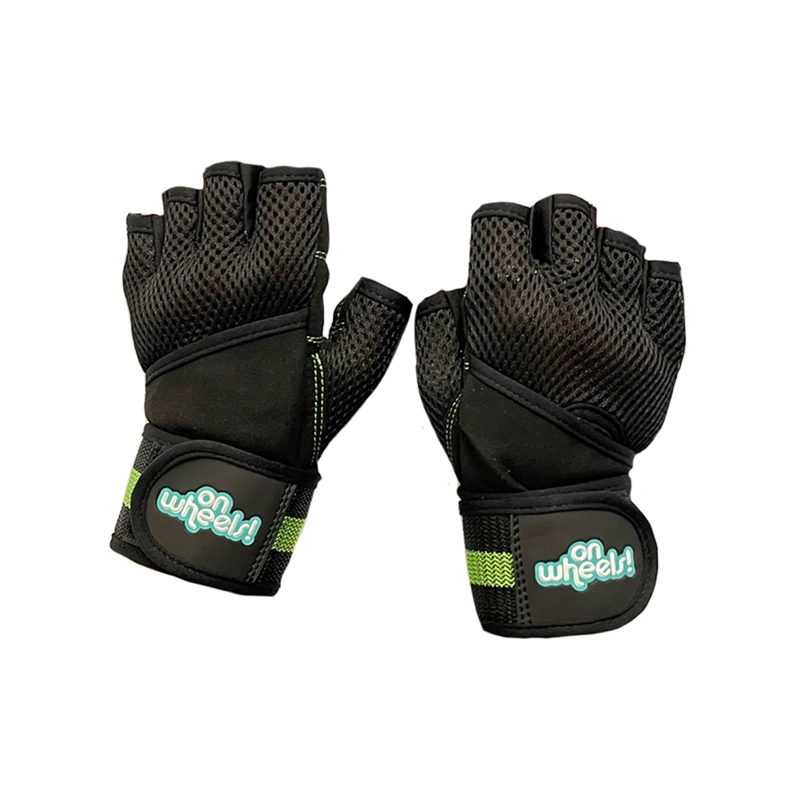 GUANTES DE ENTRENAMIENTO PARA PESAS BLACK/GREEN ONWHEELS - 5