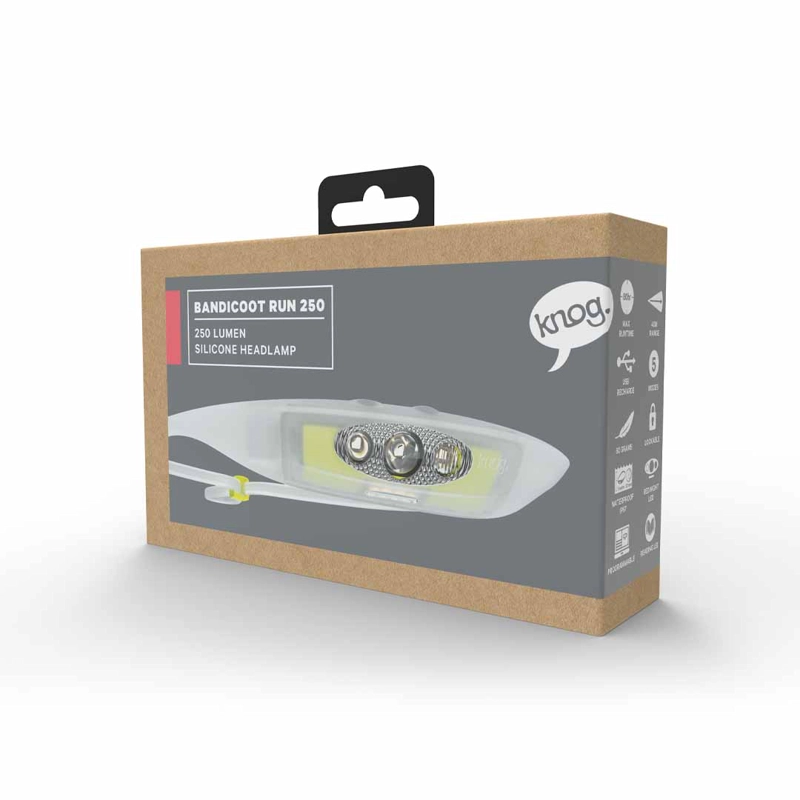 LINTERNA KNOG FRONTAL BANDICOOT RUN 250 LIME 12942 - 6