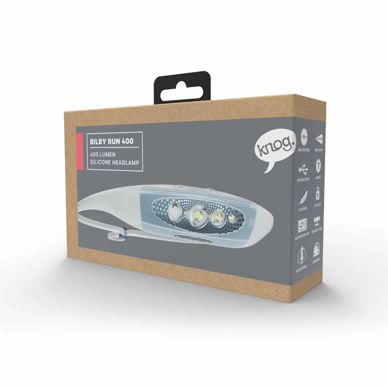 LINTERNA KNOG 12972 SILICONA FRONTAL BILBY RUN 250L AZUL - 6