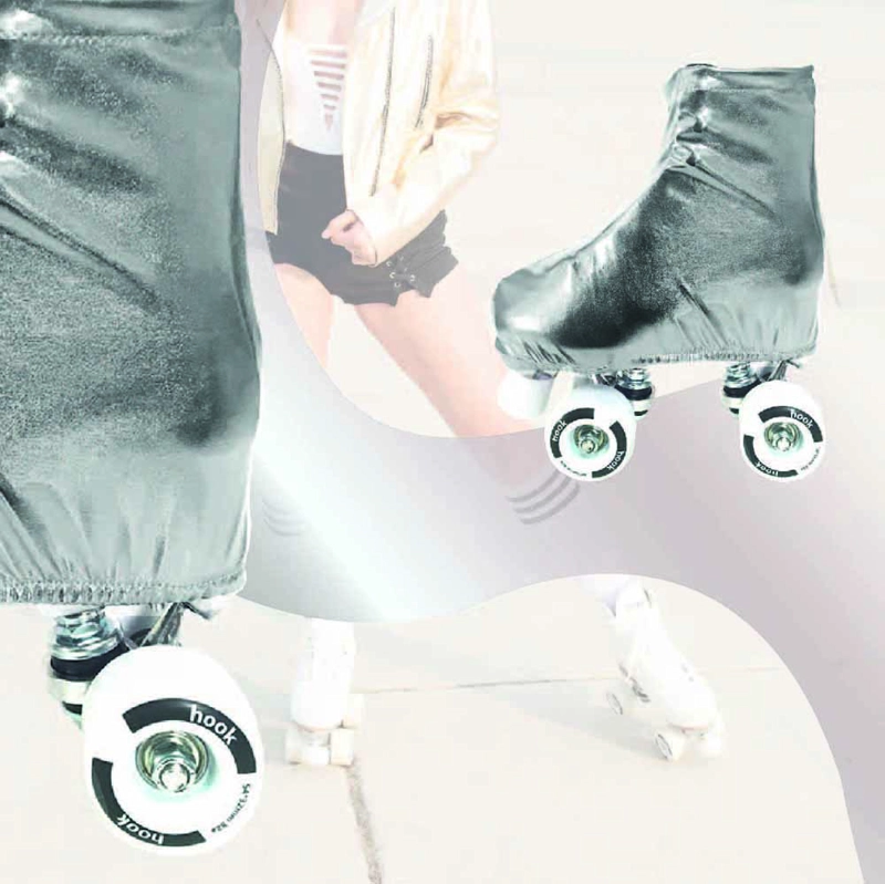CUBRE PATINES HOOK PLATEADO - 4