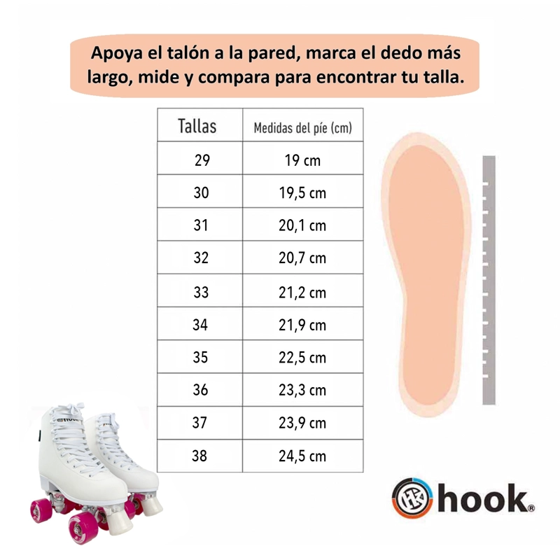 PATINES HOOK SCHOOL WHITE-PINK - 2