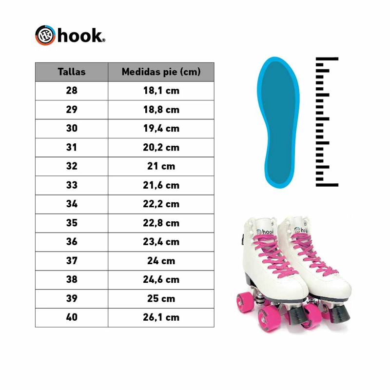 PATINES HOOK SCHOOL WHITE-PINK - 7