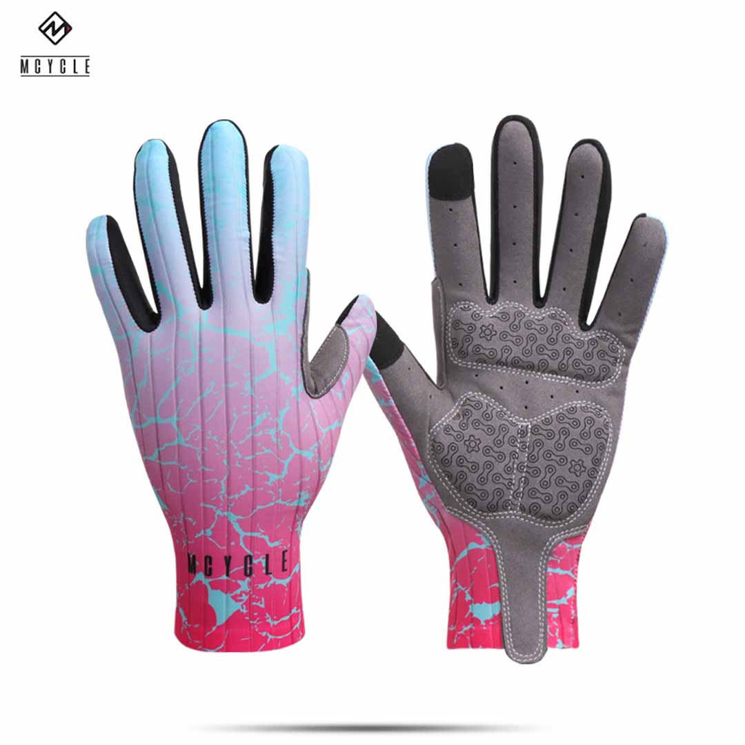 GUANTE MCYCLE LARGO MS003 ROSADO TALLA L - 2