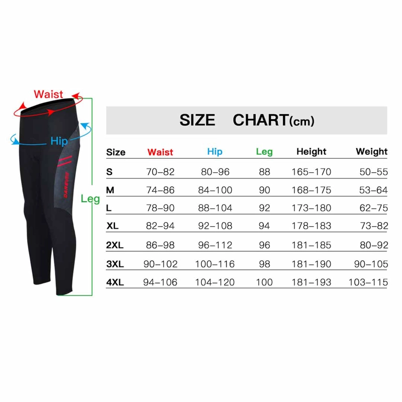 CALZA CICLISMO THERMAL DVP042 2XL - 3