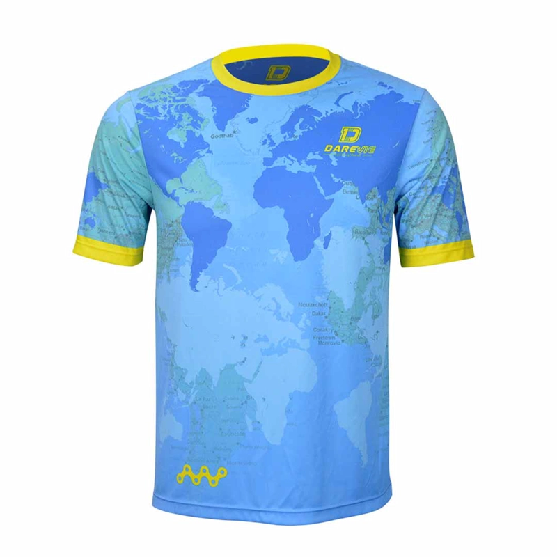 POLERA MANGA CORTA DVJ102 AZUL L - 1