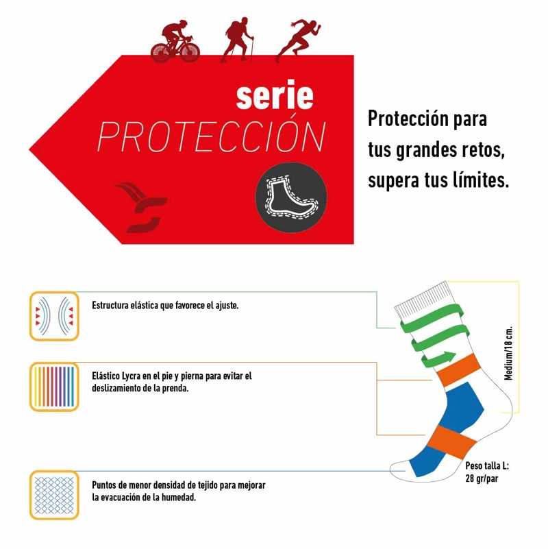 CALCETINES CICLISMO DIVERTIDOS AMARILLO/AZUL MEDIOS XL(4-47) - 3