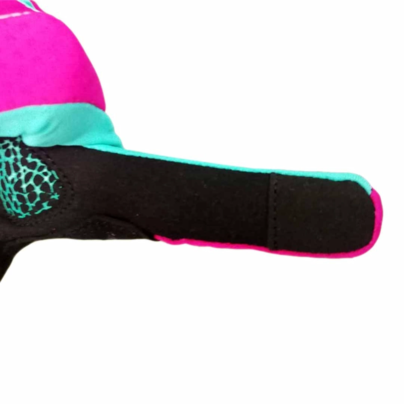 GUANTE LARGO TOUCH PARA CICLISMO ONWHEELS MORADO/VERDE - 6