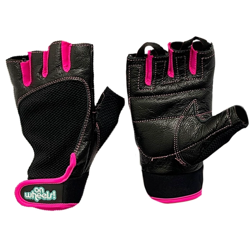 GUANTES DE ENTRENAMIENTO PARA PESAS BLACK PINK ONWHEELS - 1