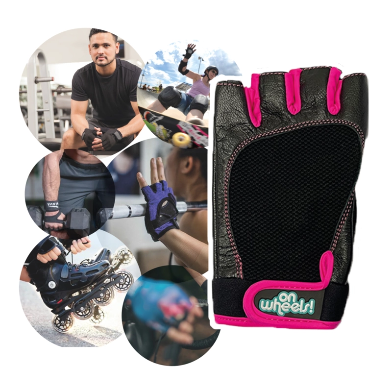 GUANTES DE ENTRENAMIENTO PARA PESAS BLACK PINK ONWHEELS - 7