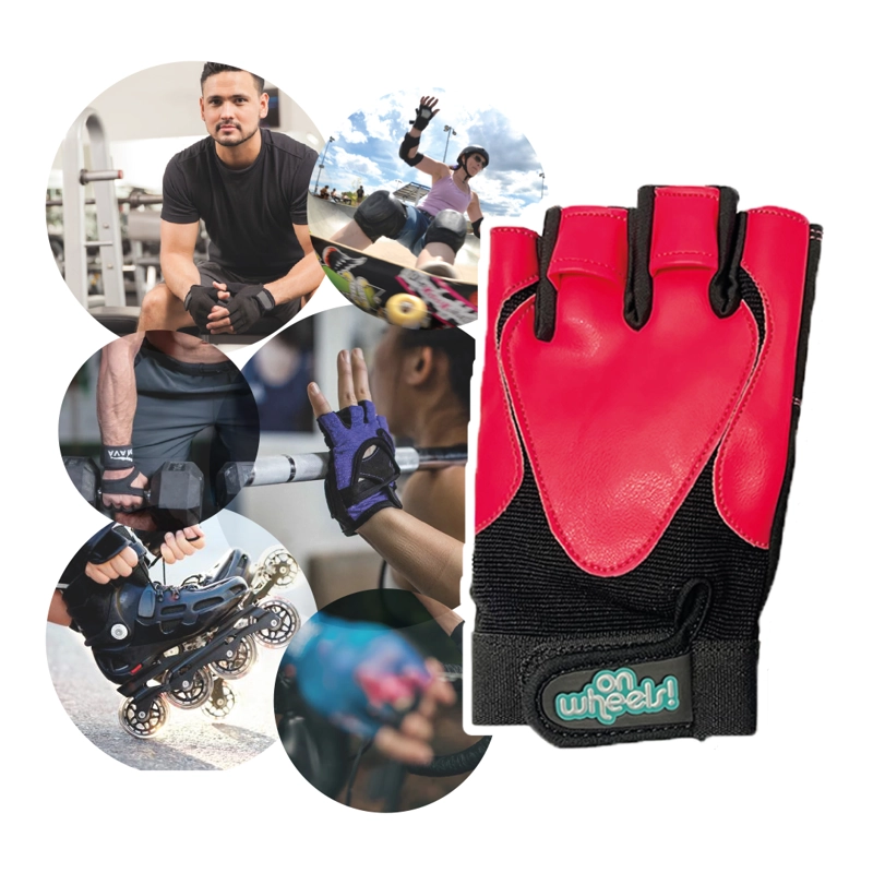 GUANTE ON WHEELS MULTISPORT BLACK PINK XS - 7