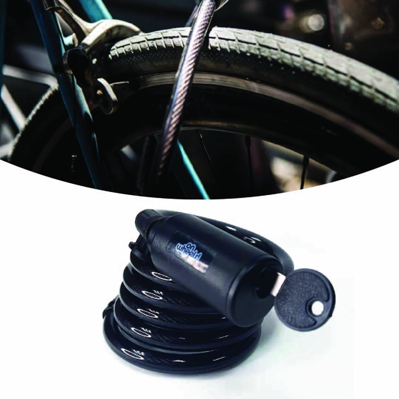 CANDADO ESPIRAL ON WHEELS ONWHEELS CON LLAVE 12X150 - 5