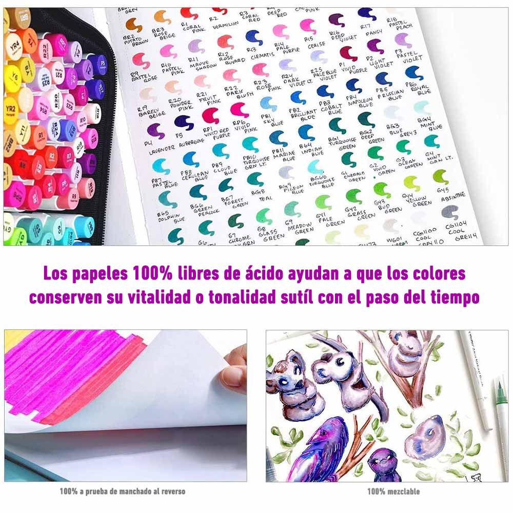 OHUHU BLOCK ESPIRAL PARA MARCADORES DE ALCOHOL - 4