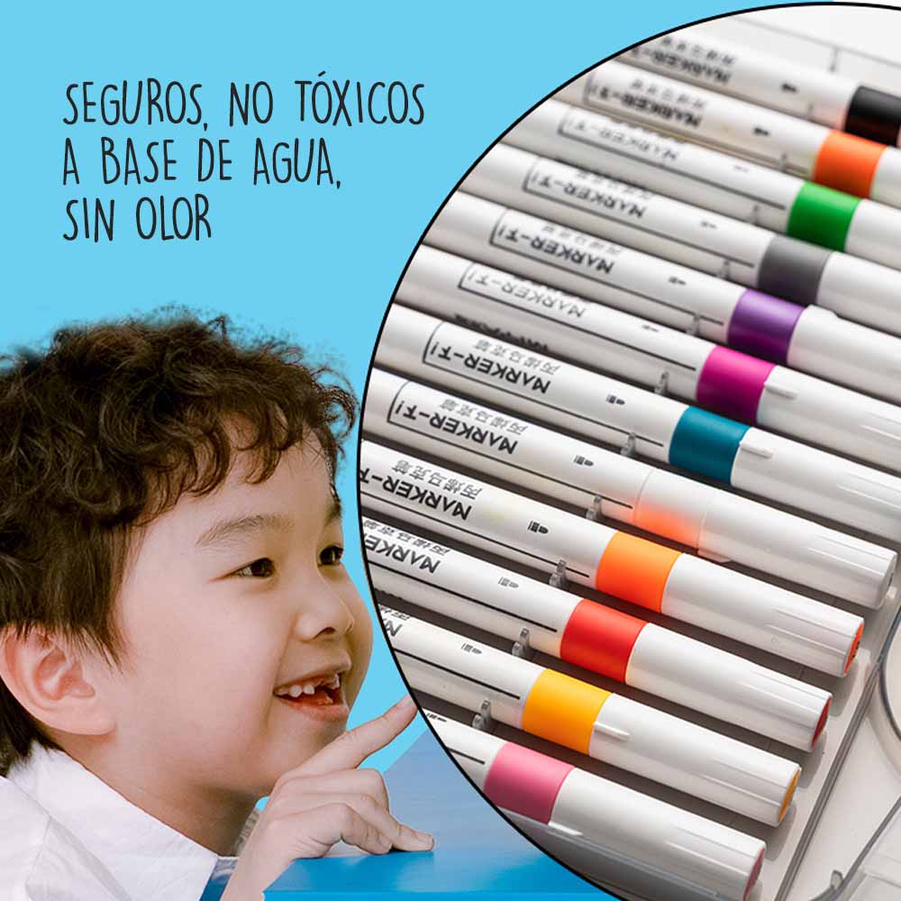 SET DE MARCADORES HIMI MIYA ACRILICOS 48 COLORES - 8