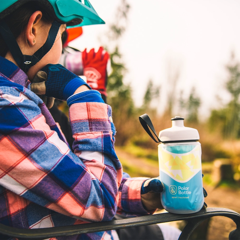 BOTELLA DE AGUA POLAR BOTTLE 12OZ KIDS CAMPFIRE TANGERINE - 4