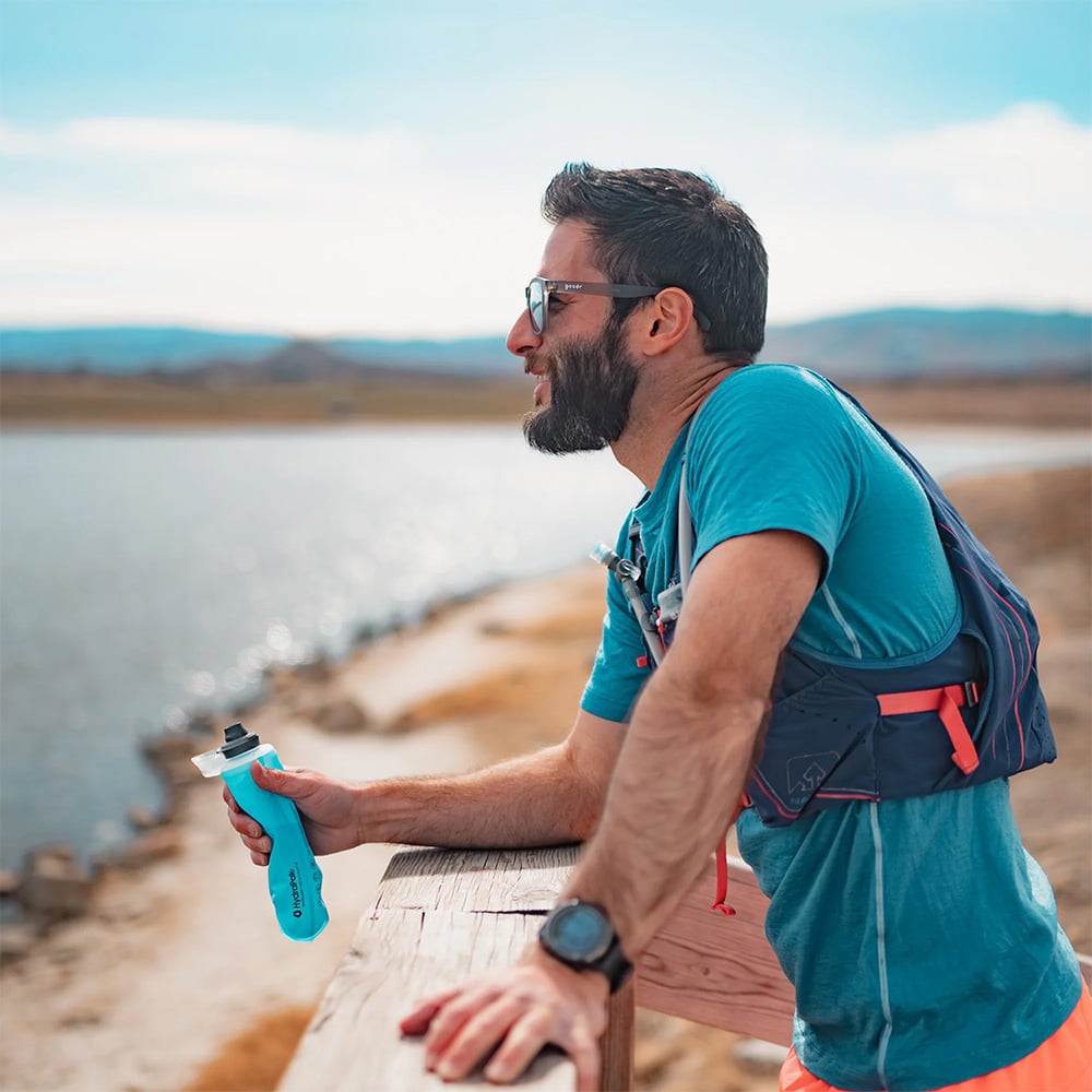 BOTELLA DE HIDRATACION HYDRAPAK 250ML SOFTFLASK MALIBU BLUE - 6