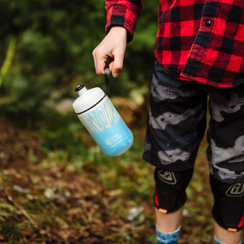 BOTELLA DE AGUA POLAR BOTTLE 12OZ KIDS CAMPFIRE TEAL - 4