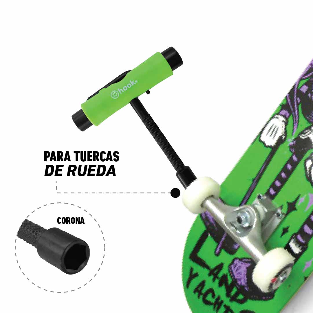 HERRAMIENTA PARA PATINES HOOK PRO /PENNY GREEN - 5