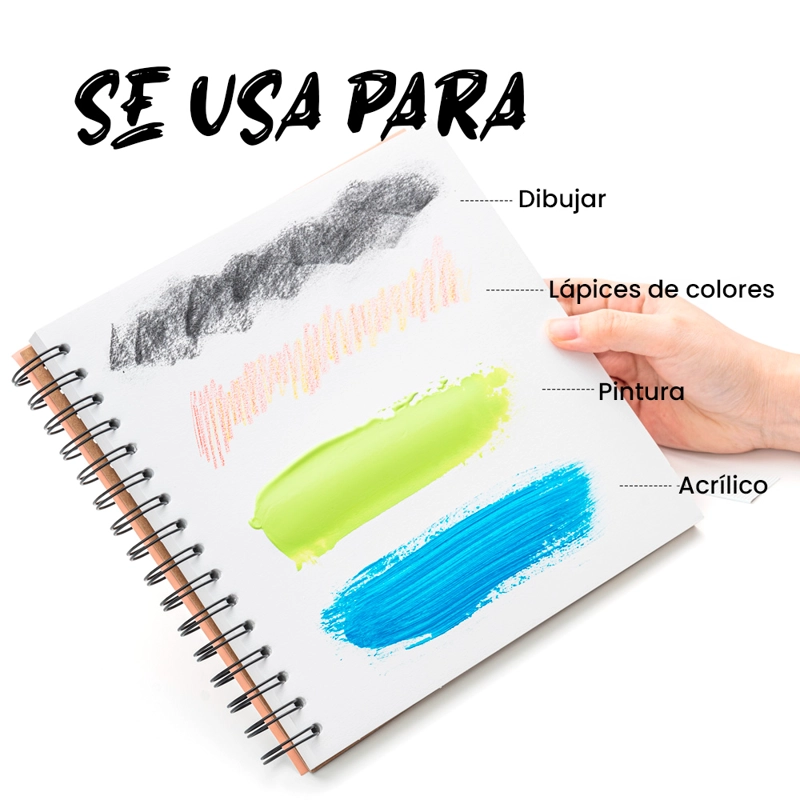 HIMI BLOCK PARA GOUACHE 21.6 X 21.6 CM 50HOJAS 160G - 6