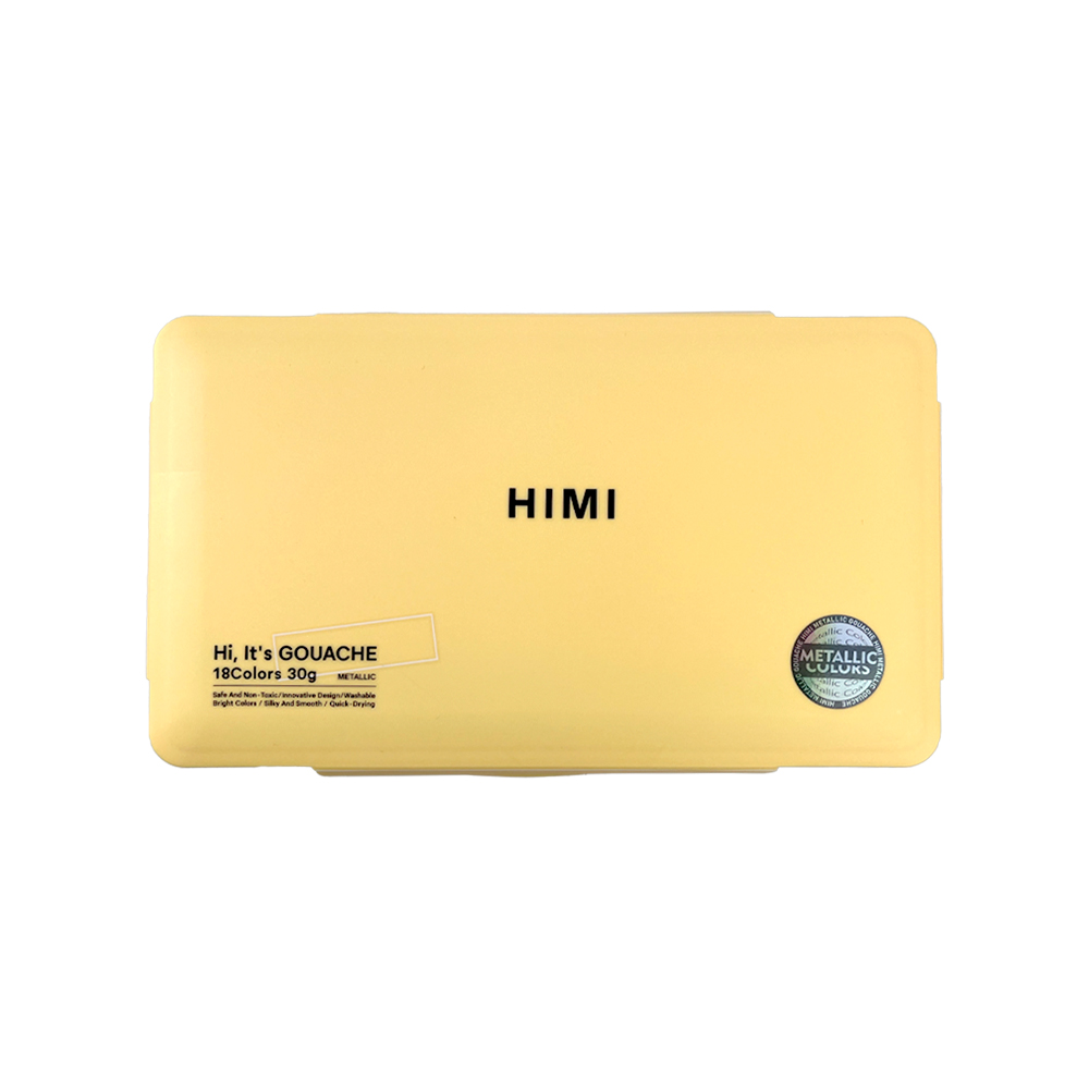 PINTURA GOUACHE METALIZADA HIMI 18 COLORES 30ML SIN PINCELES - 5